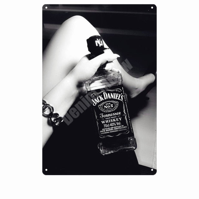 Bourbon Whiskey Plaque Wine Vintage Metal Tin Signs Decorate Plates for Cafe Bar Home Pub Tennessee Whiskey Wall Art Poster ZSS2