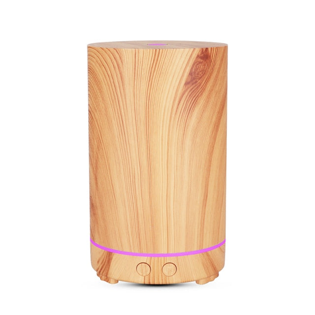 Electric Humidifier Essential Aroma Oil Diffuser Ultrasonic Air Humidifier Aromatherapy Humidor for Home with LED Night Lamp