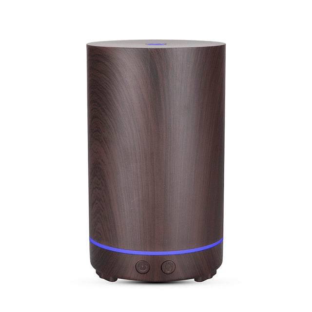 Electric Humidifier Essential Aroma Oil Diffuser Ultrasonic Air Humidifier Aromatherapy Humidor for Home with LED Night Lamp